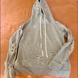 Alo Yoga distressed hoodie in great condition size S